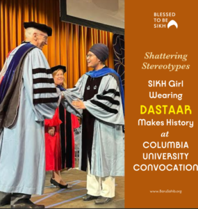 Sikh Scholar Jalnidh Kaur Makes History at Columbia University Convocation
