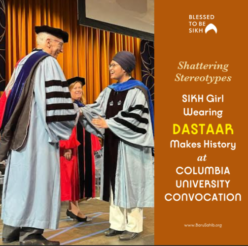 Sikh Scholar Jalnidh Kaur Makes History at Columbia University Convocation