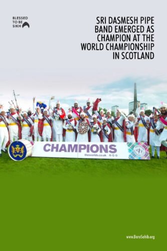 Sri Dasmesh Pipe Band: Champions at the World Pipe Band Championship. V2