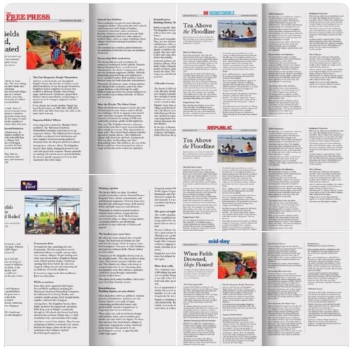 Kalgidhar Trust’s Flood Relief Work Gains News Media Coverage