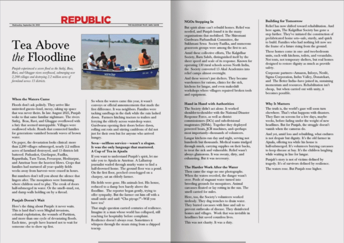 From Floodwaters to Faith – The Seva That Rebuilt Lives