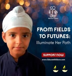 Light Up a Life – How Your Support Can Brighten Manreet’s Educational Journey This Diwali
