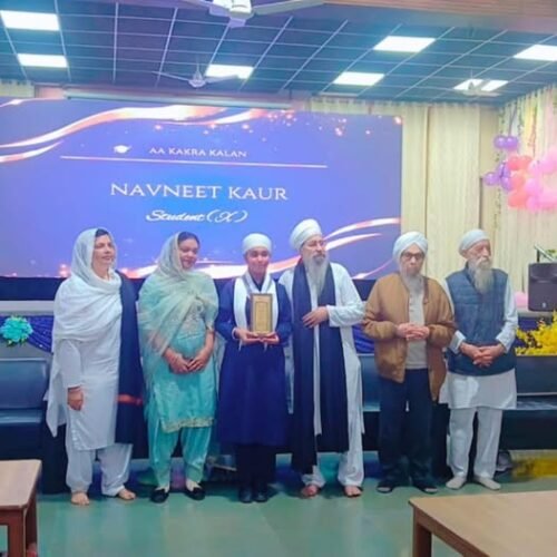 Proud Moment – Navneet Kaur Shines with 98% at Akal Academy, Baru Sahib!