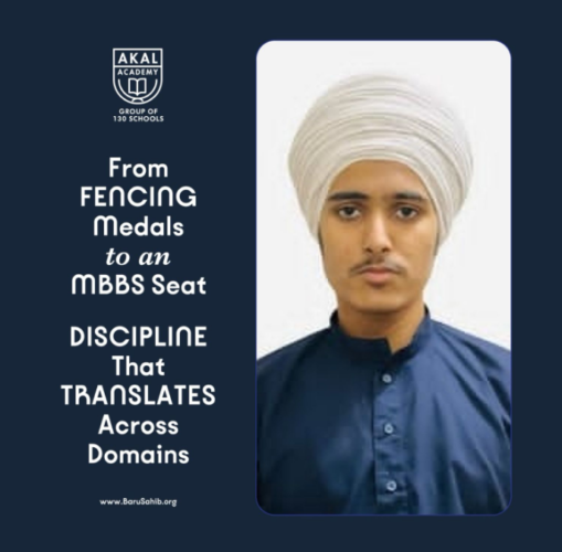 National Level Fencing Champion Anmolrattan Singh qualifies for MBBS at Medical College