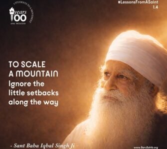 Stop Counting Setbacks – A Powerful Life Lesson from Sant Baba Iqbal Singh Ji on Success and Focus Stop Counting Setbacks – A Powerful Life Lesson from Sant Baba Iqbal Singh Ji on Success and Focus