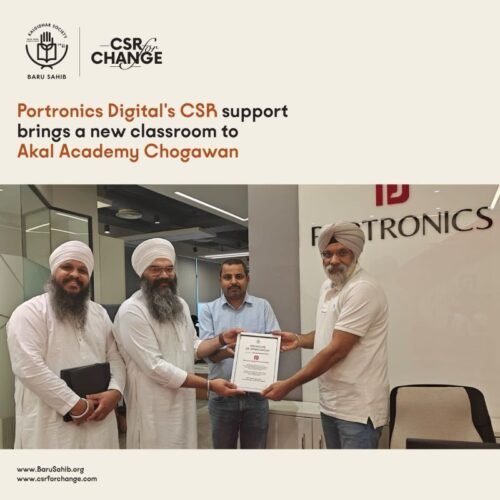 CSR for Rural Education – Portronics Builds a Brighter Future