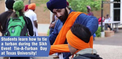 Students Learn How To Tie A Turban During The Sikh Event Tie-A-Turban ...