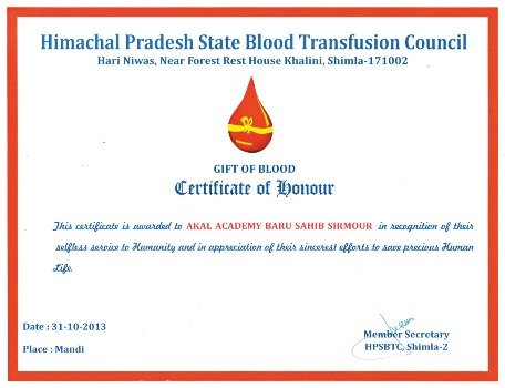 Blood Donation Camp baru Sahib