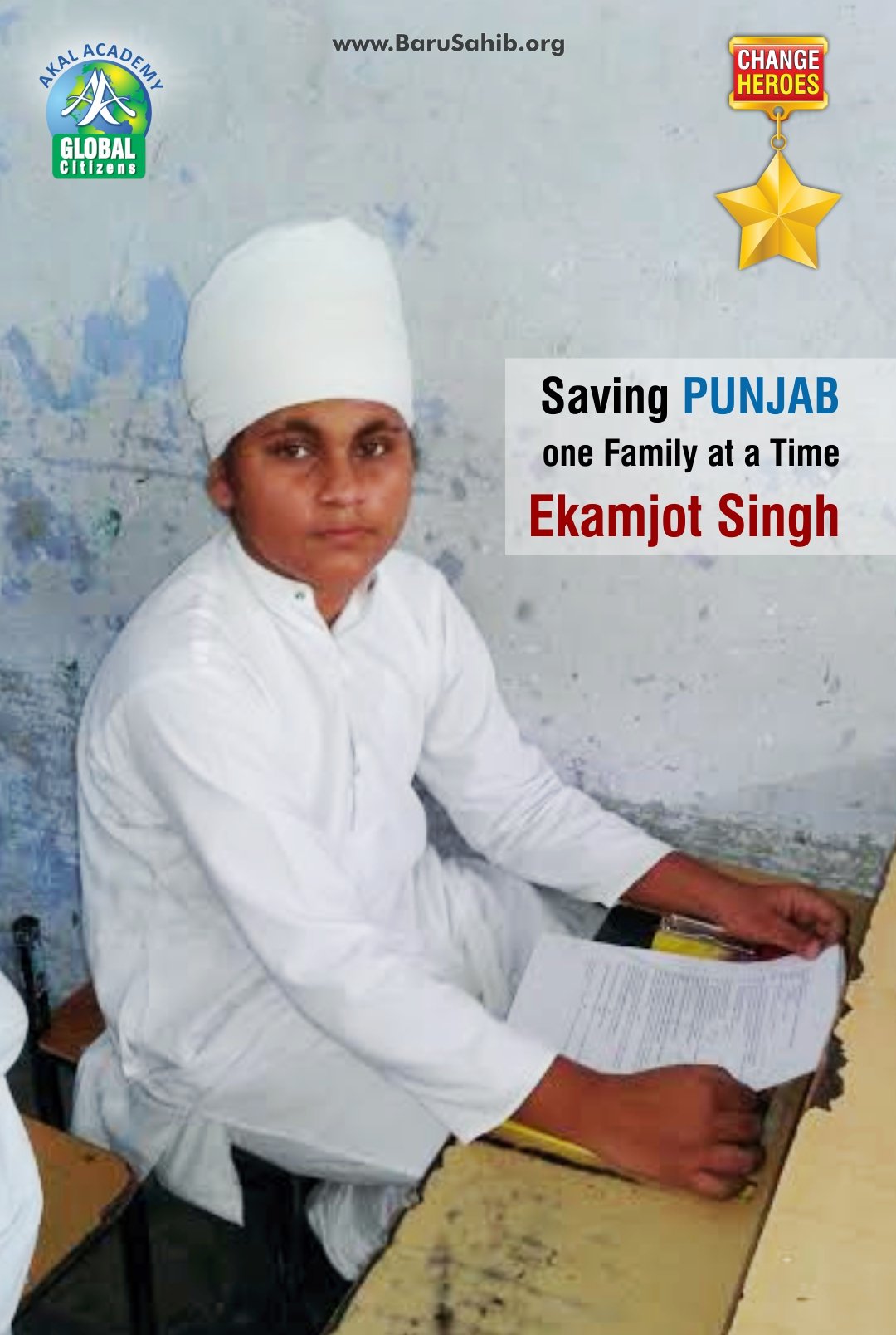 Saving PUNJAB one Family at a Time- Ekamjot Singh