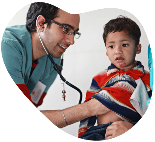 Patient at Akal Charitable Hospital