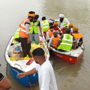 Baru Sahib Rescue on Boats