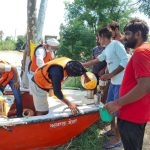 Langar in flood area